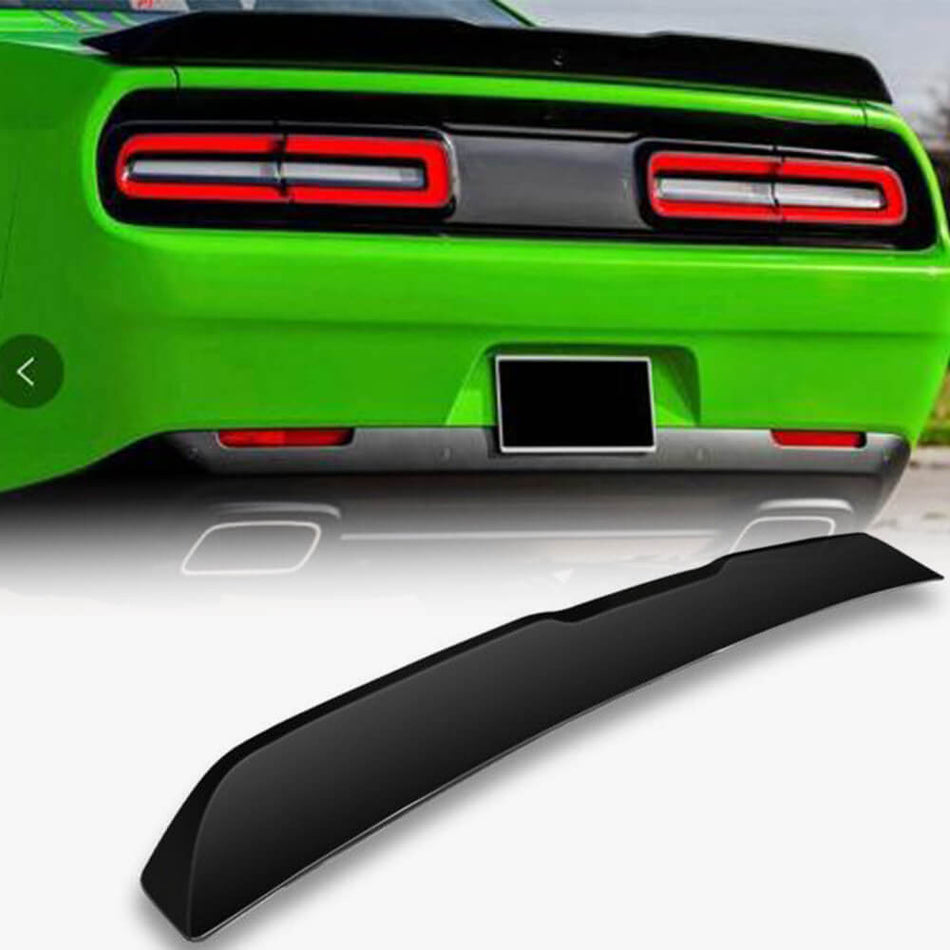 Dodge Challenger 2015-2018 Rear Trunk Spoiler Matte Black ABS-Ahacarbon
