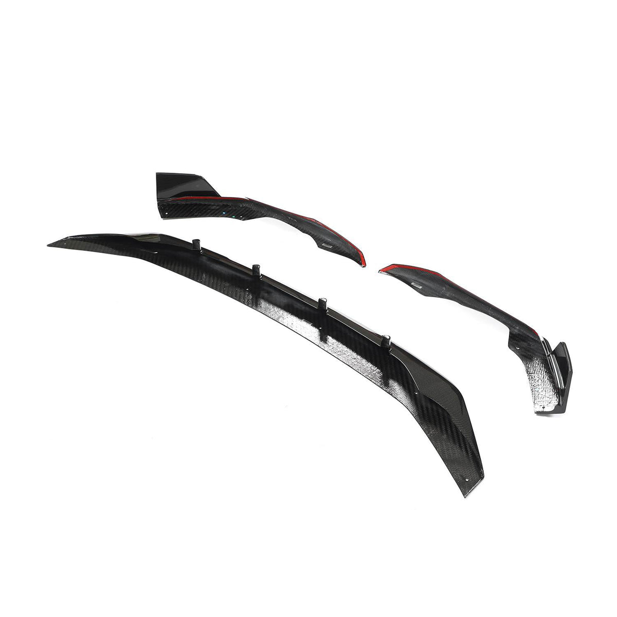 Audi RS6 2019-2022 Front Bumper Lip Side Skirts Rear Diffuser Rear Trunk Spoiler Rear Window Spoiler Dry Carbon Fiber-Ahacarbon