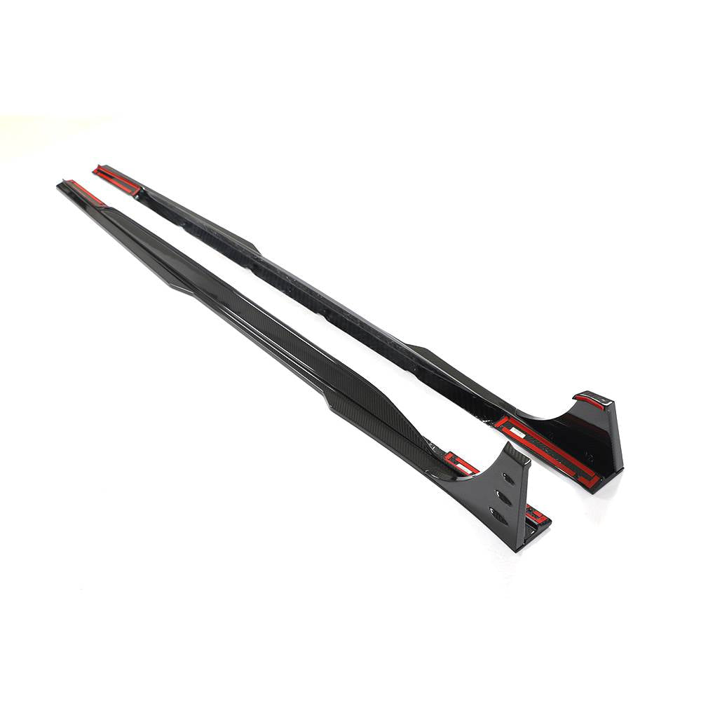 Audi RS6 2019-2022 Front Bumper Lip Side Skirts Rear Diffuser Rear Trunk Spoiler Rear Window Spoiler Dry Carbon Fiber-Ahacarbon