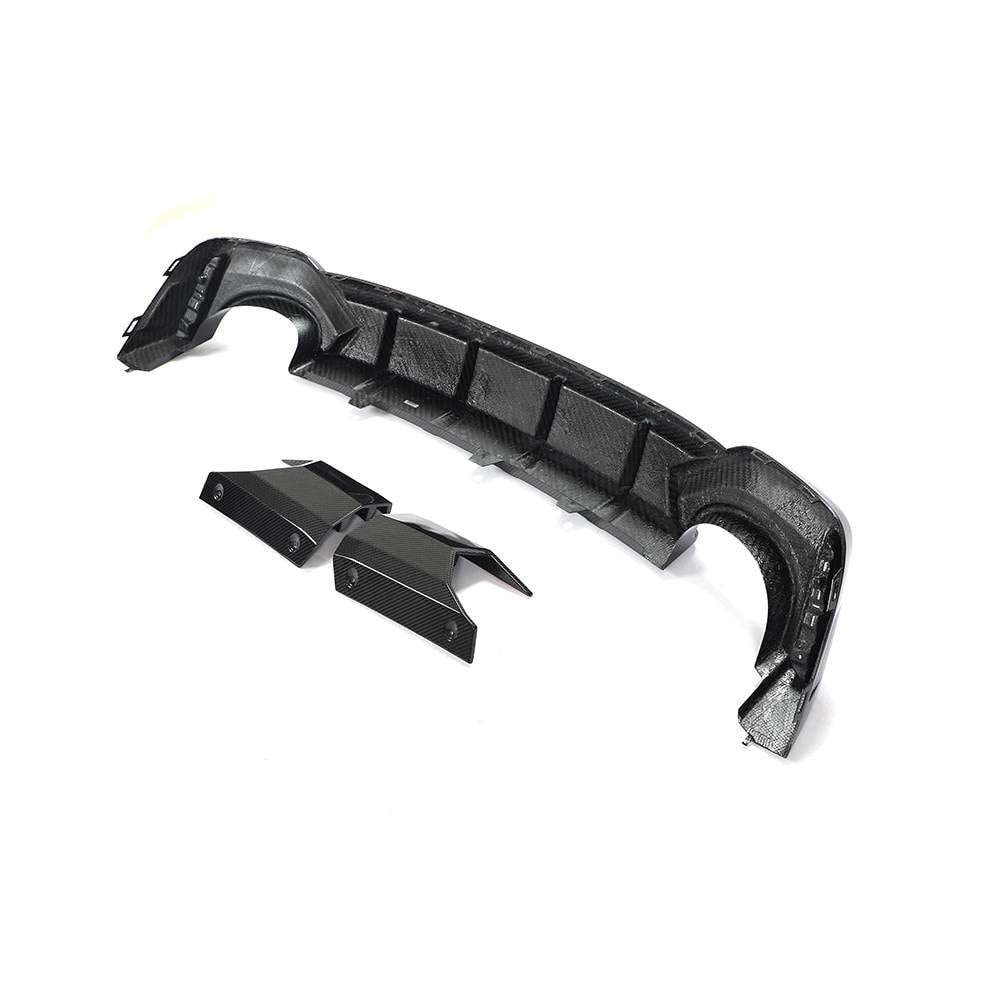 Audi RS6 2019-2022 Front Bumper Lip Side Skirts Rear Diffuser Rear Trunk Spoiler Rear Window Spoiler Dry Carbon Fiber-Ahacarbon