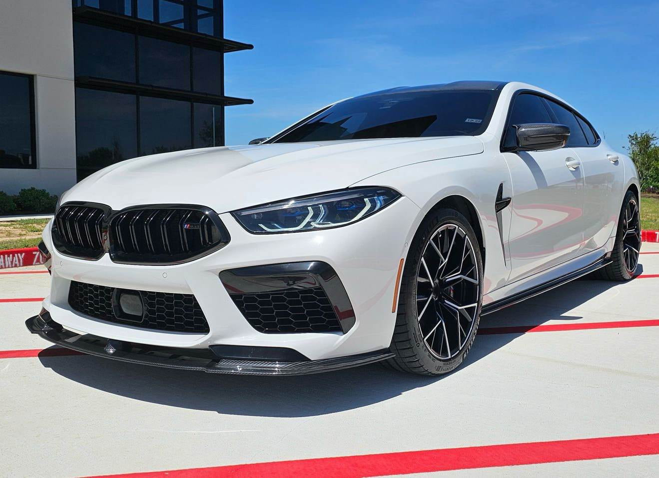 BMW 8 Series F93 M8 2019-2021 Front Bumper Lip Side Skirts Extension Rear Diffuser Dry Carbon Fiber-Ahacarbon