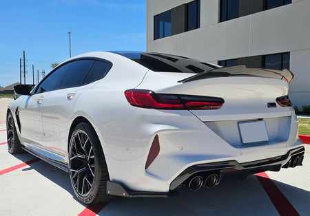 BMW 8 Series F93 M8 2019-2021 Front Bumper Lip Side Skirts Extension Rear Diffuser Dry Carbon Fiber-Ahacarbon