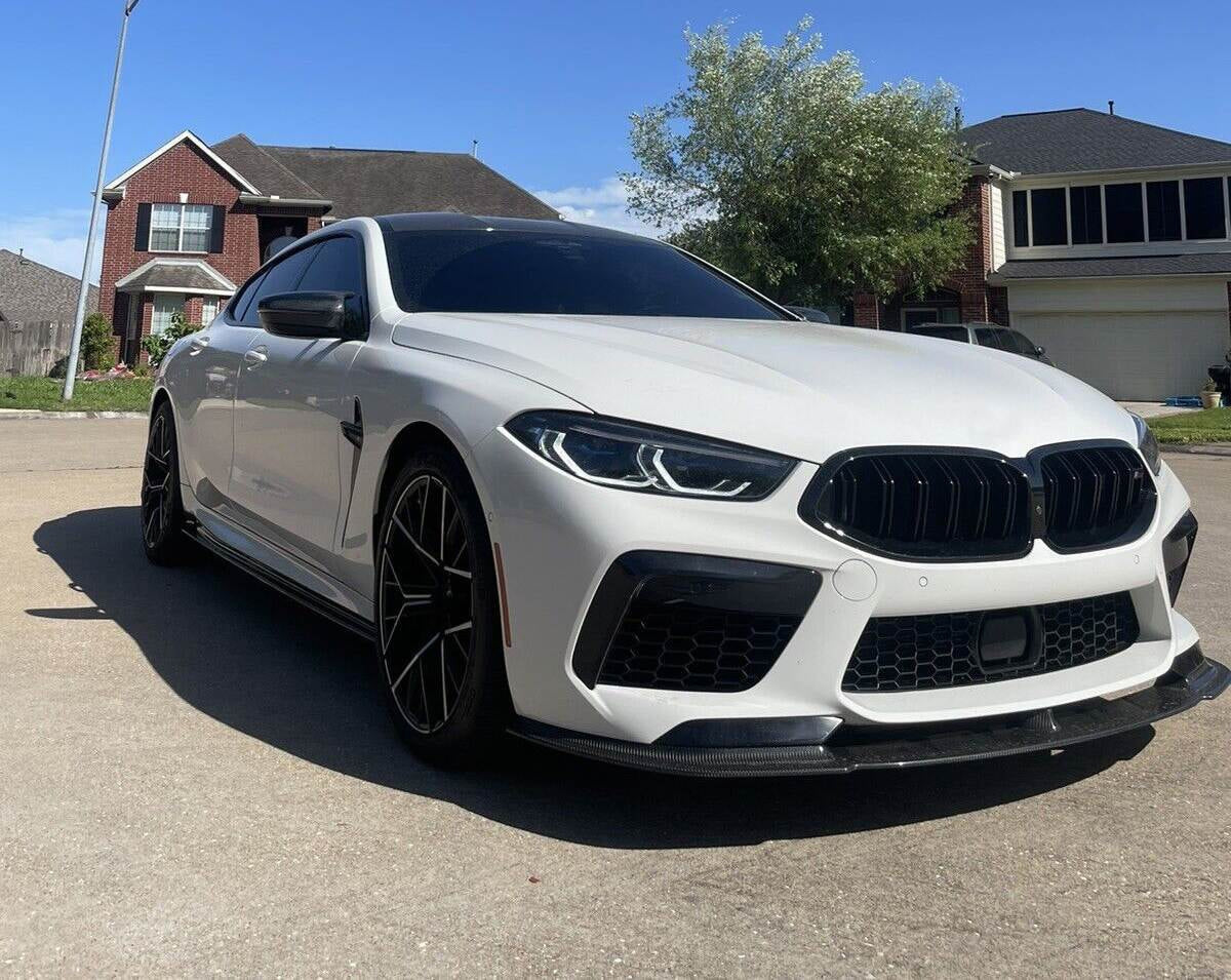 BMW 8 Series F93 M8 2019-2021 Front Bumper Lip Side Skirts Extension Rear Diffuser Dry Carbon Fiber-Ahacarbon