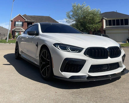 BMW 8 Series F93 M8 2019-2021 Front Bumper Lip Side Skirts Extension Rear Diffuser Dry Carbon Fiber-Ahacarbon