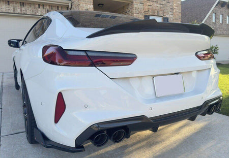 BMW 8 Series F93 M8 2019-2021 Front Bumper Lip Side Skirts Extension Rear Diffuser Dry Carbon Fiber-Ahacarbon