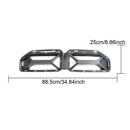 BMW M2 G87 2022-2024 Front Bumper Lip Front Grille Bumper Grill Trim Rear Bumper Diffuser Trunk Spoiler Dry Carbon Fiber-Ahacarbon