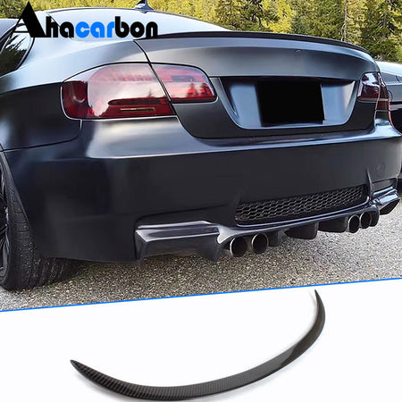 BMW 3 Series E90 Sedan 2005-2012 Rear Trunk Spoiler Carbon Fiber-Ahacarbon