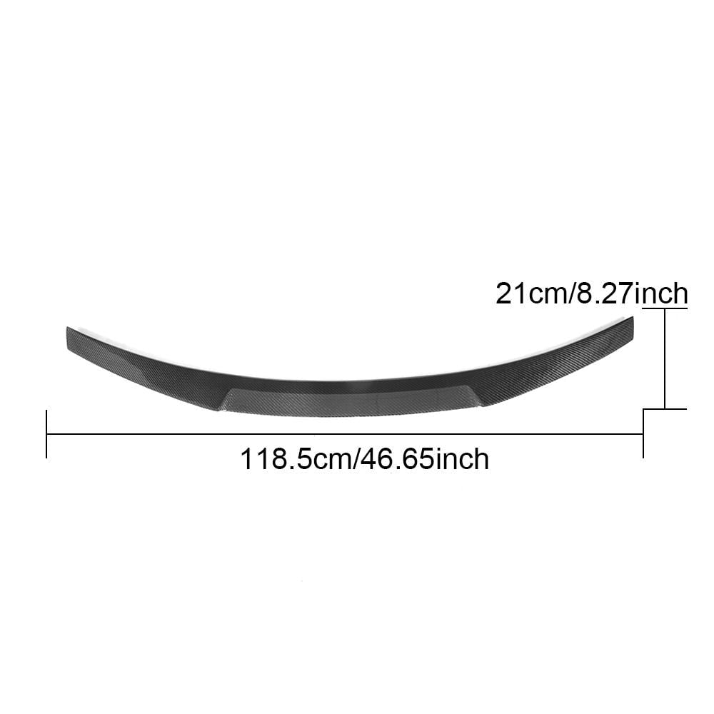 BMW 3 Series E92 M3 Coupe 2006-2013 Rear Trunk Spoiler Carbon Fiber-Ahacarbon