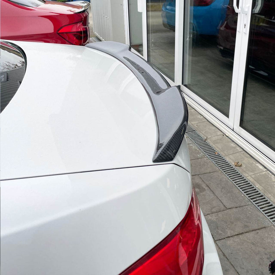 BMW 3 Series E92 M3 Coupe 2006-2013 Rear Trunk Spoiler Carbon Fiber-Ahacarbon