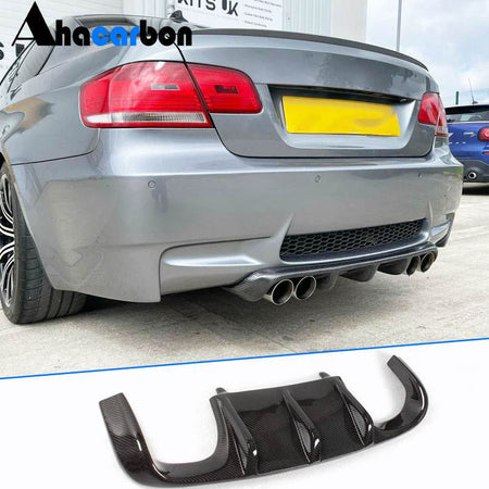 BMW 3 Series E92 E93 M3 2Door 2007-2013 Rear Bumper Diffuser Carbon Fiber-Ahacarbon
