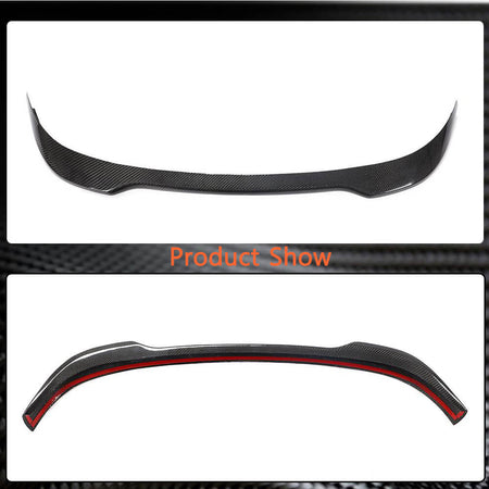 Fiat 500 Abarth 595 2010-2020 Rear Roof Spoiler Real Carbon Fiber-Ahacarbon