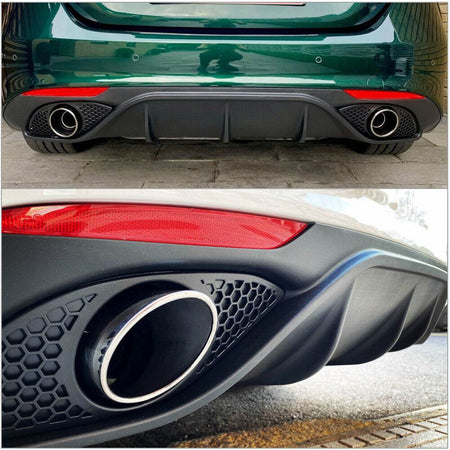 Alfa Romeo Giulia 2016-2020 Rear Bumper Diffuser Lip Carbon Fiber-Ahacarbon