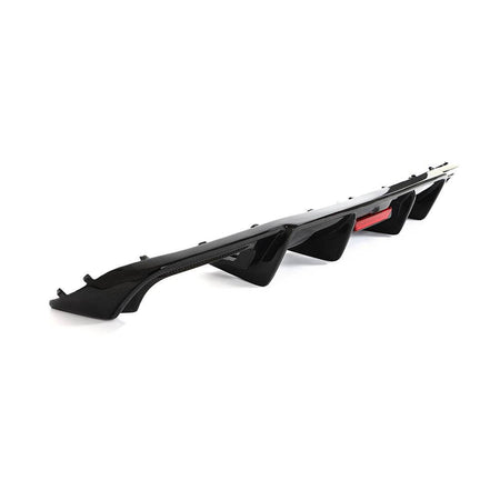 Audi A4 B9 Base Sedan Pre-facelift 2017-2019 Rear Bumper Diffuser Lip Carbon Fiber-Ahacarbon