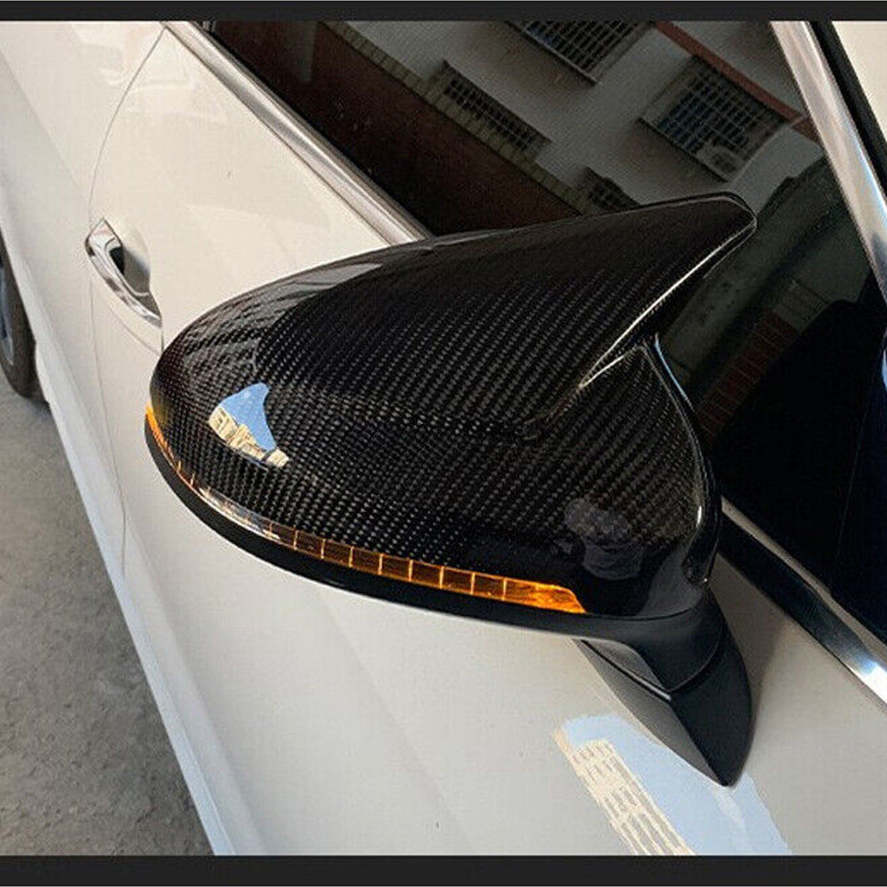 Audi A4 B9 RS4 S4 Sedan 4-Door 2017-2022 Mirror Covers Replacement Style Carbon Fiber-Ahacarbon
