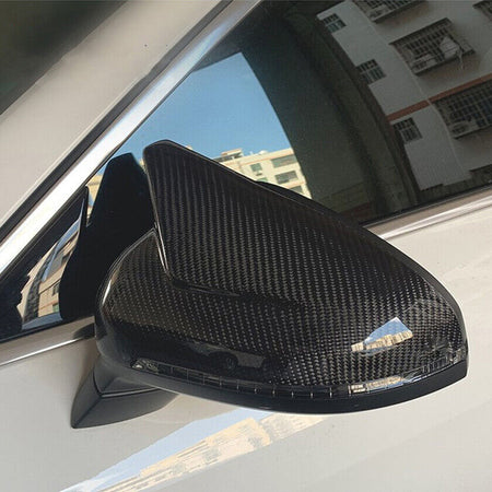 Audi A4 B9 RS4 S4 Sedan 4-Door 2017-2022 Mirror Covers Replacement Style Carbon Fiber-Ahacarbon