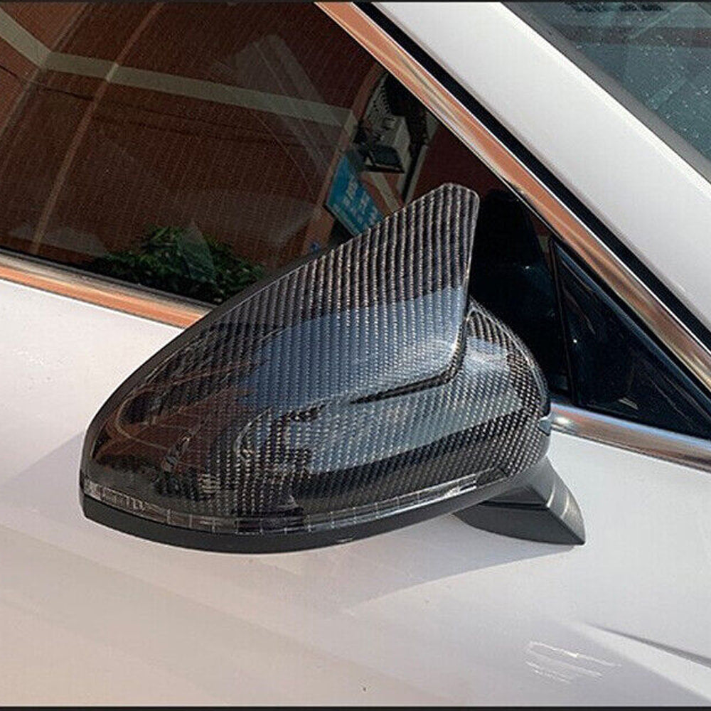 Audi A4 B9 RS4 S4 Sedan 4-Door 2017-2022 Mirror Covers Replacement Style Carbon Fiber-Ahacarbon