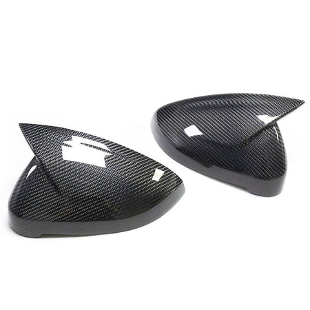 Audi A4 B9 RS4 S4 Sedan 4-Door 2017-2022 Mirror Covers Replacement Style Carbon Fiber-Ahacarbon