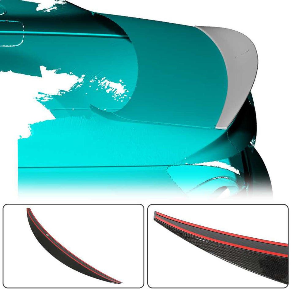 Audi A4 S4 B9 2017-2023 Rear Trunk Spoiler Carbon Fiber-Ahacarbon