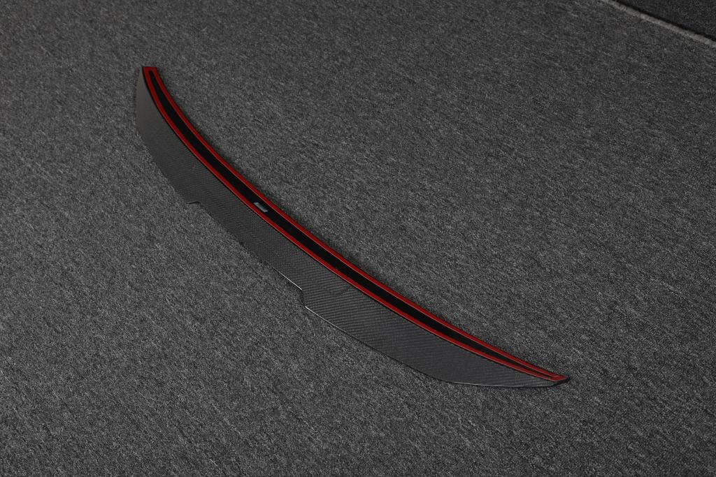 Audi A4 S4 B9 Sedan 2017-2023 Rear Trunk Spoiler Carbon Fiber-Ahacarbon