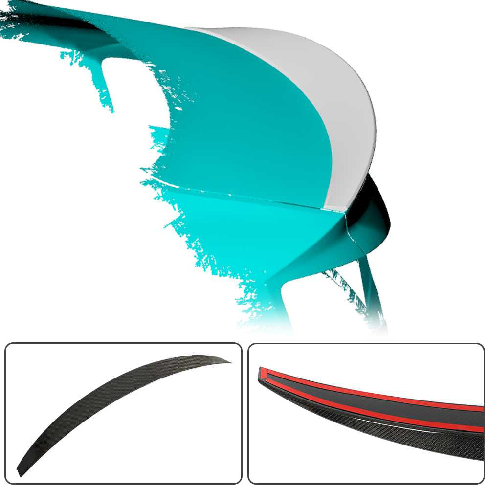 Audi A5 S5 RS5 Coupe 2017-2023 Rear Trunk Spoiler Wing Carbon Fiber-Ahacarbon