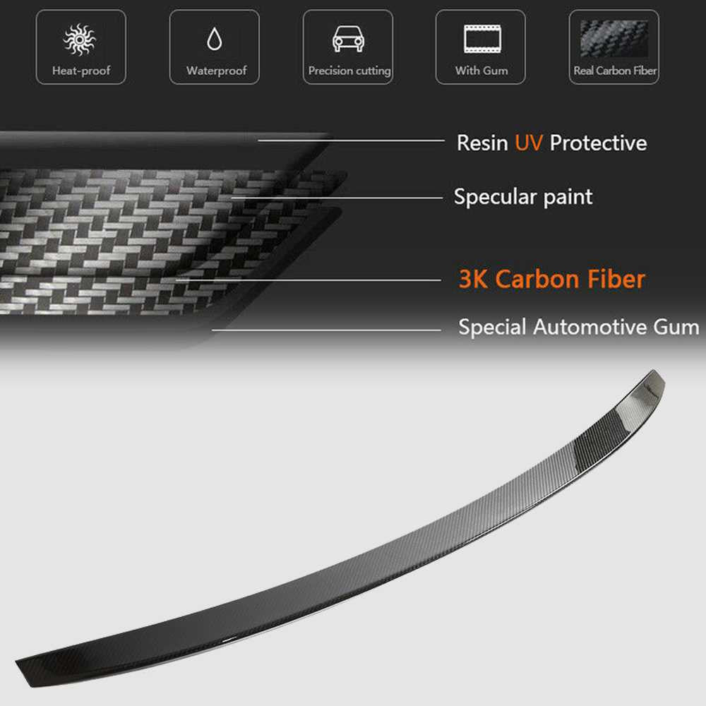 Audi A5 S5 RS5 Coupe 2017-2023 Rear Trunk Spoiler Wing Carbon Fiber-Ahacarbon