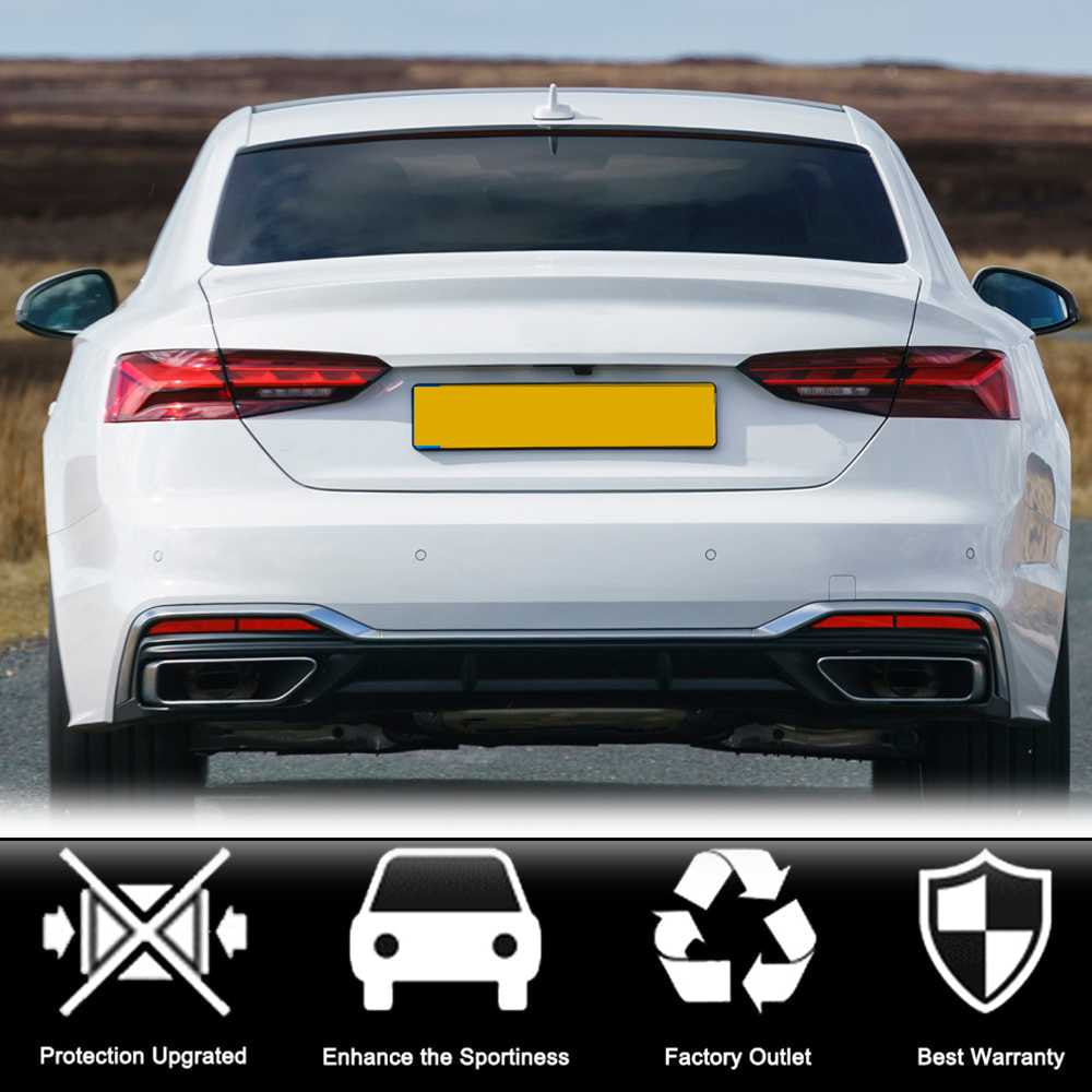 Audi A5 S5 RS5 Coupe 2017-2023 Rear Trunk Spoiler Wing Carbon Fiber-Ahacarbon