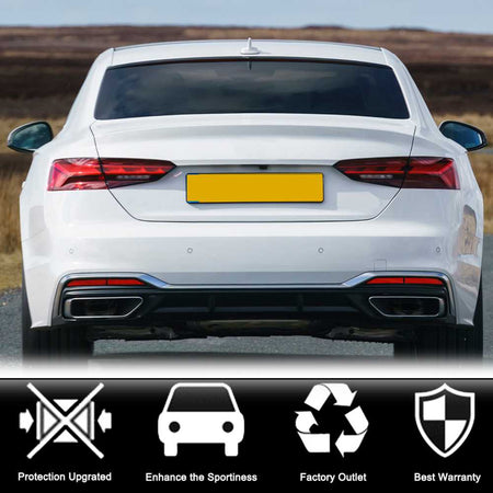 Audi A5 S5 RS5 Coupe 2017-2023 Rear Trunk Spoiler Wing Carbon Fiber-Ahacarbon