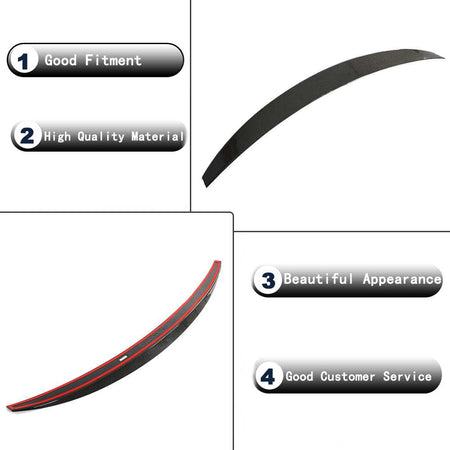 Audi A5 S5 RS5 Coupe 2017-2023 Rear Trunk Spoiler Wing Carbon Fiber-Ahacarbon