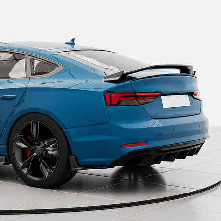 Audi A5 Sline S5 2017-2019 Rear Bumper Diffuser Carbon Fiber-Ahacarbon