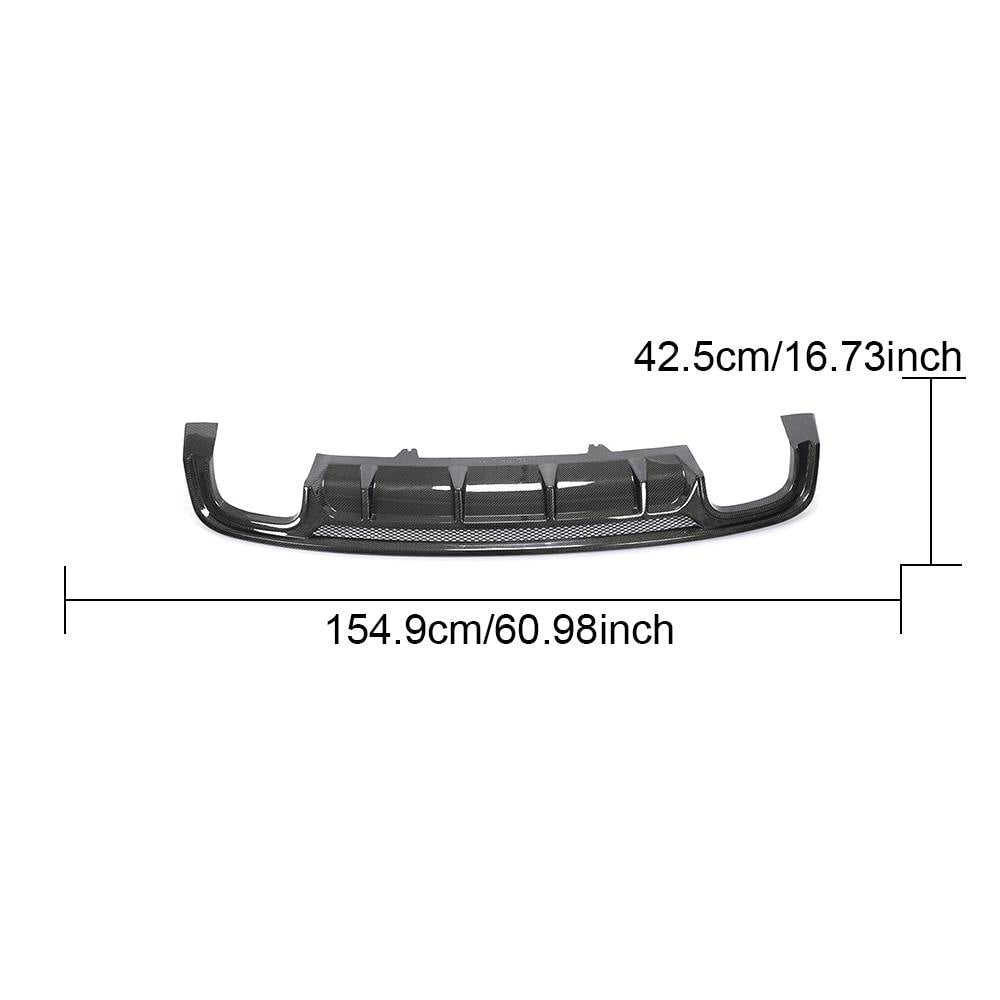 Audi A5 Sline S5 2017-2019 Rear Bumper Diffuser Carbon Fiber-Ahacarbon