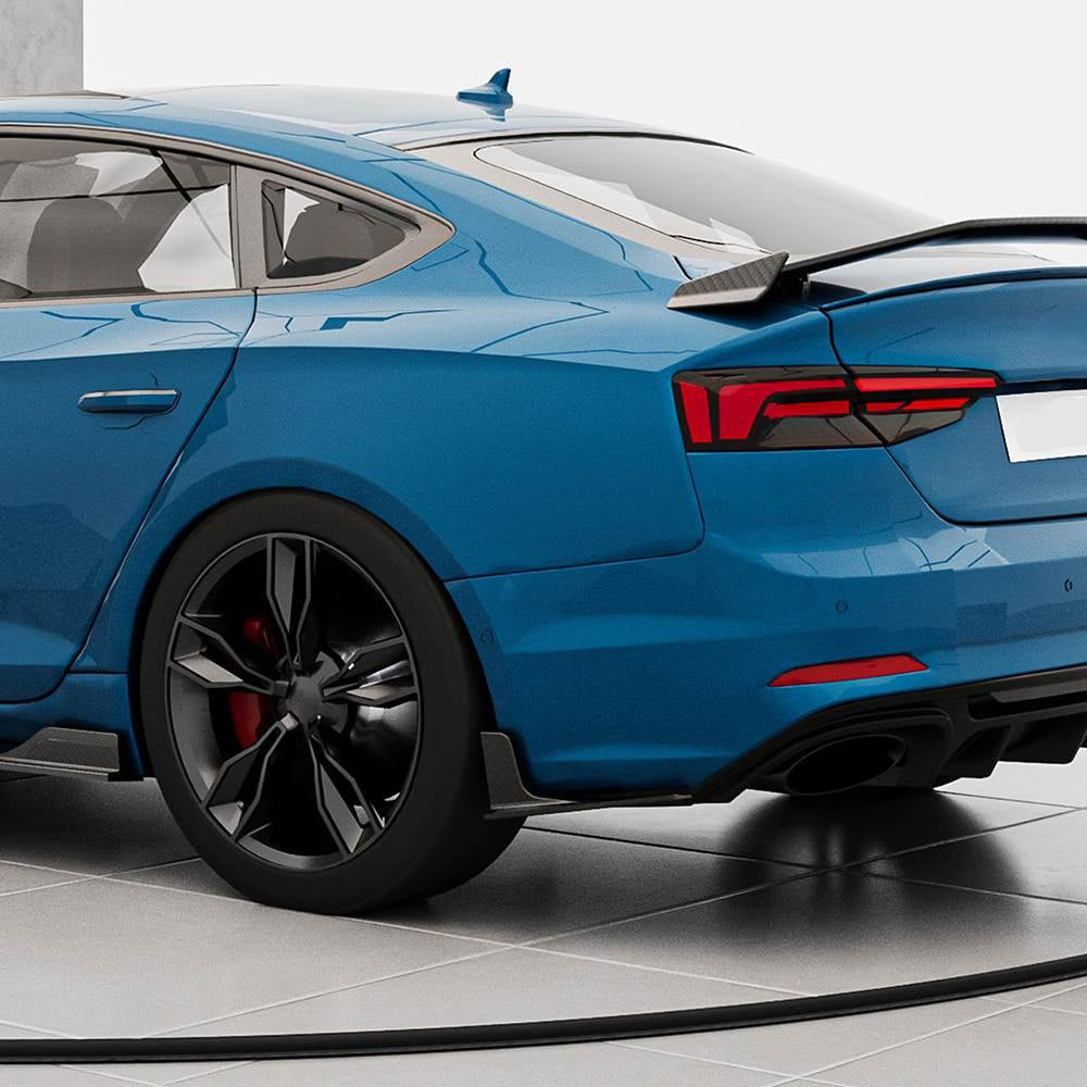 Audi A5 Sline S5 2017-2019 Rear Bumper Splitters Carbon Fiber-Ahacarbon