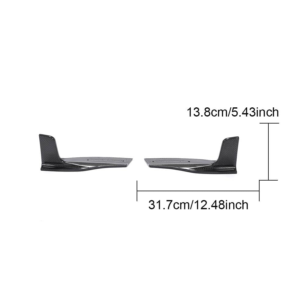 Audi A5 Sline S5 2017-2019 Rear Bumper Splitters Carbon Fiber-Ahacarbon
