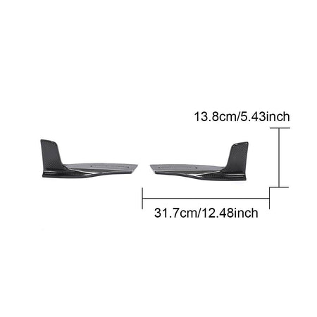 Audi A5 Sline S5 2017-2019 Rear Bumper Splitters Carbon Fiber-Ahacarbon