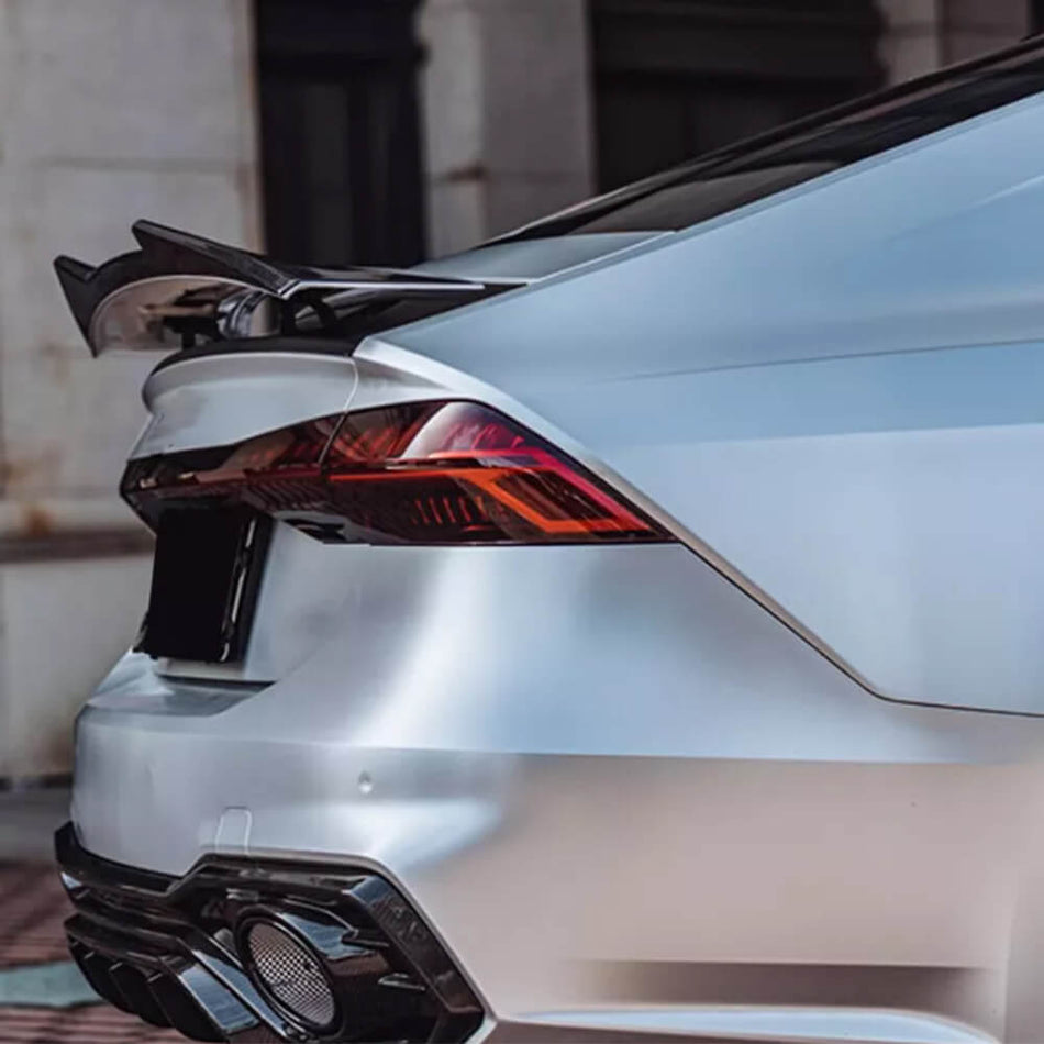 Audi A7 S7 RS7 2019-2023 Rear Trunk Spoiler Carbon Fiber/FRP-Ahacarbon