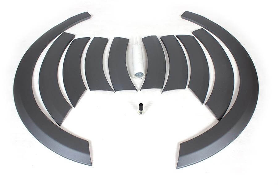 Audi Q5 Standard SUV 2009-2016 Grey Wheel Arch Fender Flares ABS-Ahacarbon