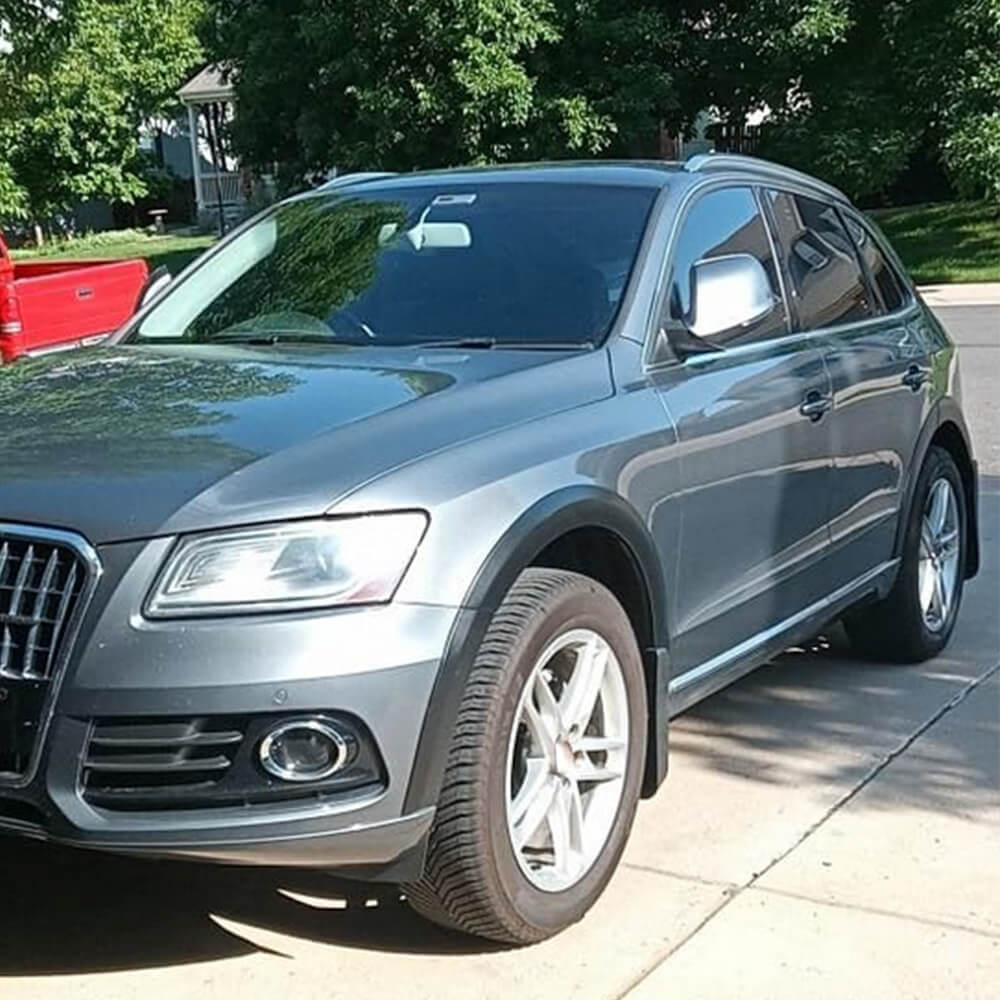 Audi Q5 Standard SUV 2009-2016 Grey Wheel Arch Fender Flares ABS-Ahacarbon