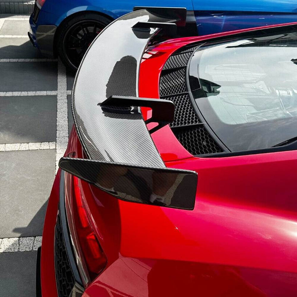 Audi R8 Coupe 2022+ Rear Trunk Lid spoiler Prepreg Dry Carbon Fiber-Ahacarbon