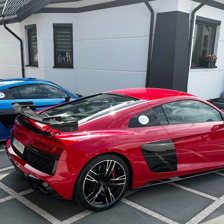 Audi R8 Coupe 2022+ Rear Trunk Lid spoiler Prepreg Dry Carbon Fiber-Ahacarbon
