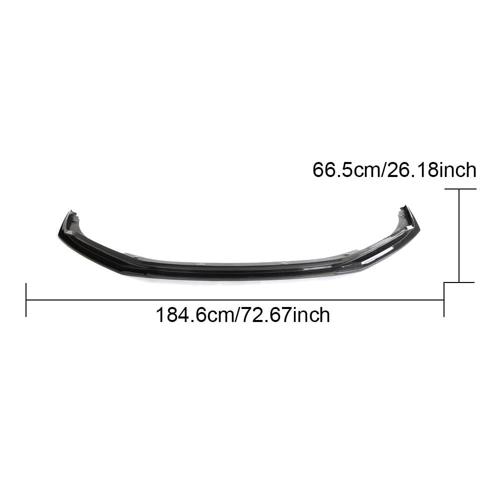 Audi R8 V10 Coupe Spyder Convertible 2Door 2023+ Front Bumper Lip Dry Carbon Fiber-Ahacarbon