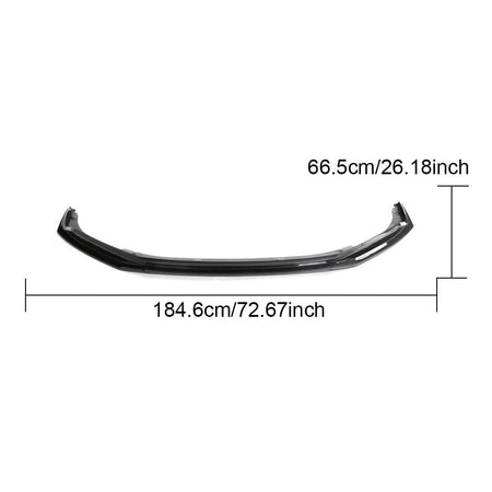 Audi R8 V10 Coupe Spyder Convertible 2Door 2023+ Front Bumper Lip Dry Carbon Fiber-Ahacarbon