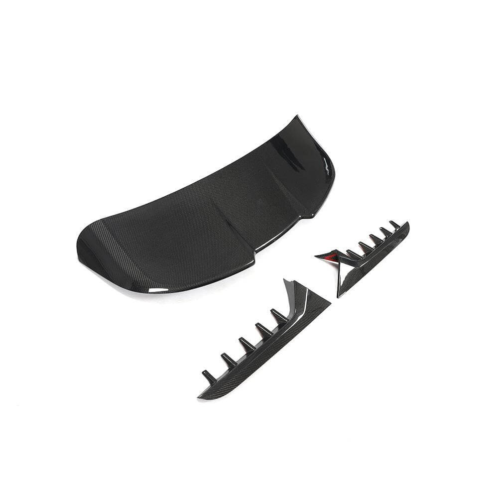 Audi RS6 C8 Avant Wagon 2019-2022 Rear Roof Spoiler Carbon Fiber 3PCS-Ahacarbon