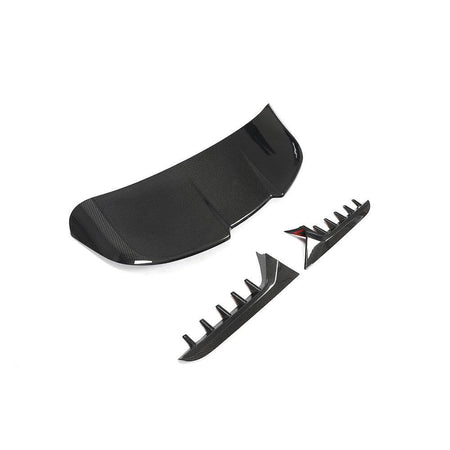 Audi RS6 C8 Avant Wagon 2019-2022 Rear Roof Spoiler Carbon Fiber 3PCS-Ahacarbon