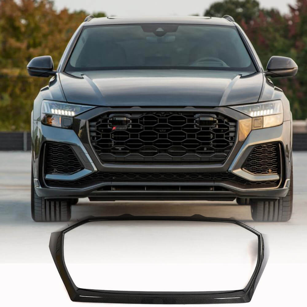 Audi RSQ8 2021 Front Grille Carbon Fiber-Ahacarbon