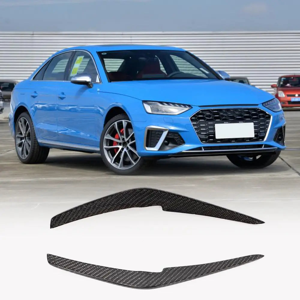 Audi S4 A4 Sline B9 Sedan Facelift 2020-2021 Front Bumper Splitters Carbon Fiber-Ahacarbon
