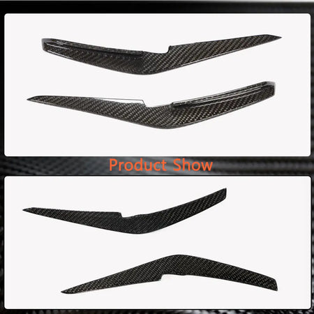 Audi S4 A4 Sline B9 Sedan Facelift 2020-2021 Front Bumper Splitters Carbon Fiber-Ahacarbon