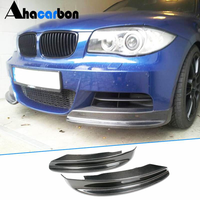 BMW 1 Series E82 E88 120i 125i 130i 135i M Sport 2008-2013 Front Bumper Splitters Carbon Fiber-Ahacarbon