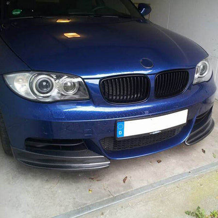 BMW 1 Series E82 E88 120i 125i 130i 135i M Sport 2008-2013 Front Bumper Splitters Carbon Fiber-Ahacarbon