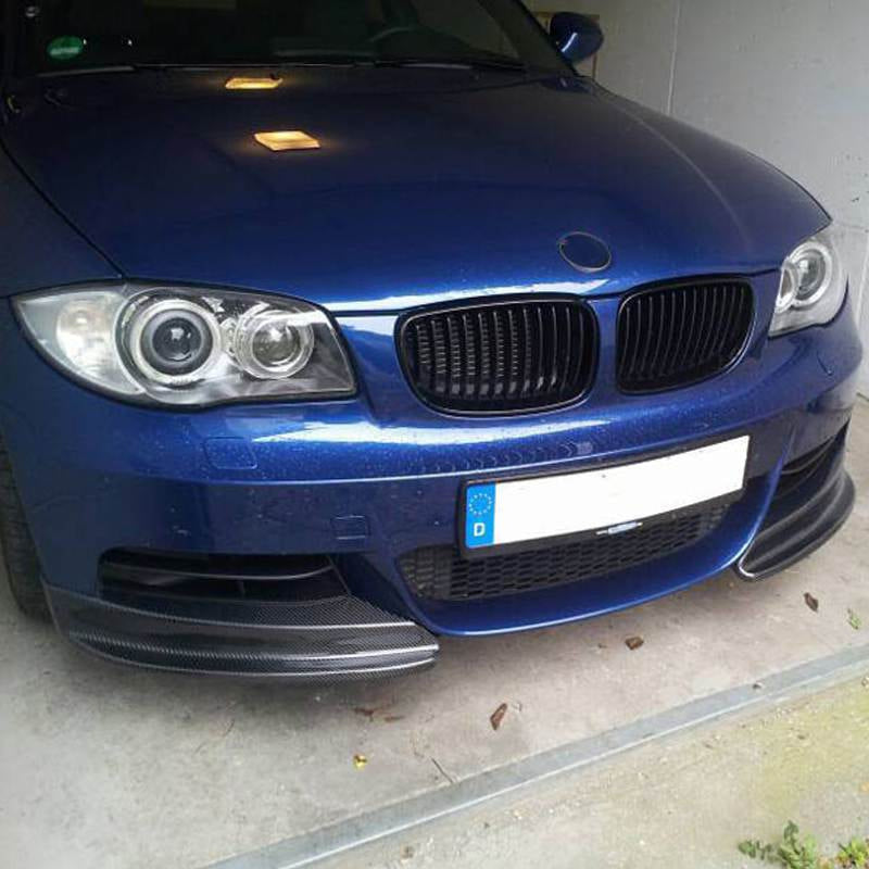 BMW 1 Series E82 E88 120i 125i 130i 135i M Sport 2008-2013 Front Bumper Splitters Carbon Fiber-Ahacarbon
