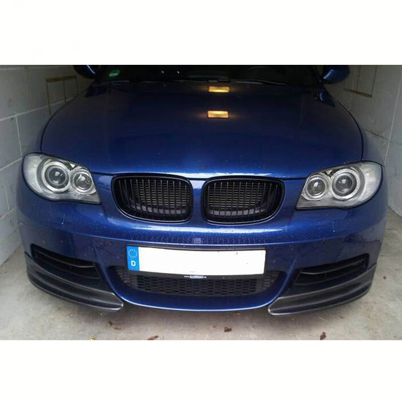 BMW 1 Series E82 E88 120i 125i 130i 135i M Sport 2008-2013 Front Bumper Splitters Carbon Fiber-Ahacarbon