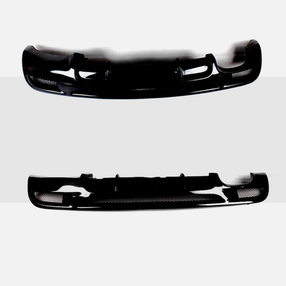 BMW 1 Series E82 E88 M Sport 208-2013 Rear Bumper Diffuser Glossy Black FRP-Ahacarbon